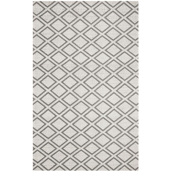 Safavieh Micro-Loop 500 2 ft. 3 in. x 7 ft. Rectangle Area Rug Silver & Dark Grey MLP514G-27 - main